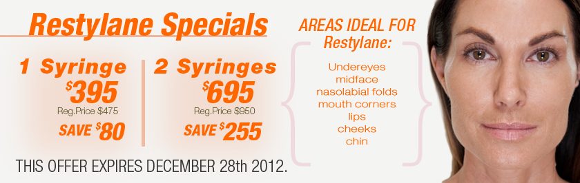 End of year Restylane Specials